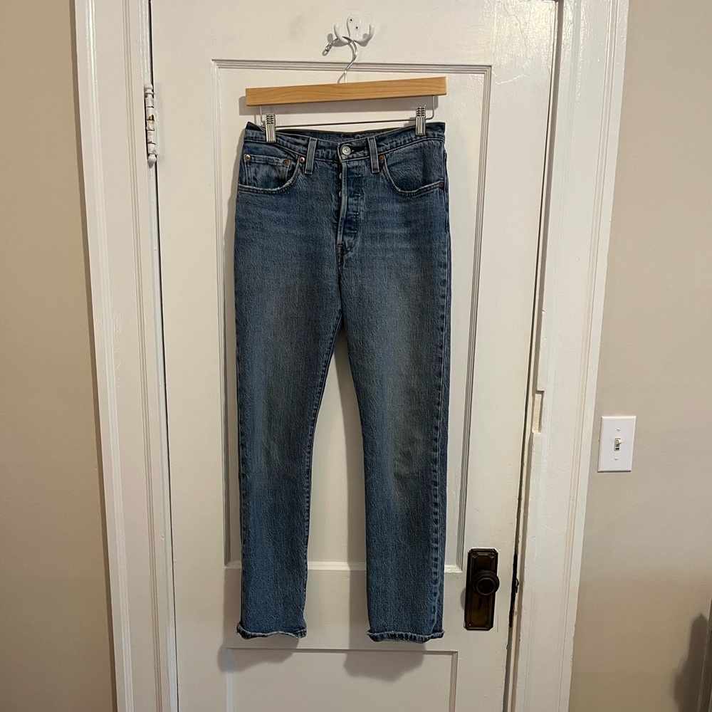Levis 501 Straight Leg Jeans Size W26 L30